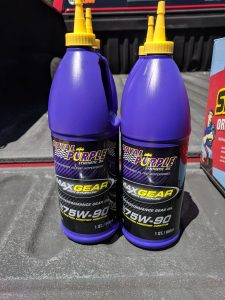 Royal Purple Max Gear differential fluid change 