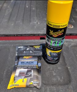 Mothers Back To Black Vs Meguiars Ultimate Black Aerosol Vs Meguiars  Ultimate Black 