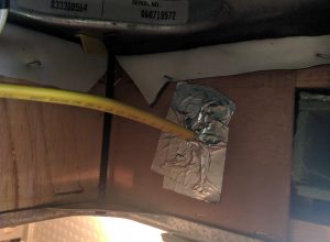 RV Air Conditioner Not Blowing Cold Intake Wire Hole Sealed