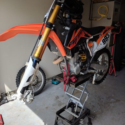 Dirt bike lift stand straps