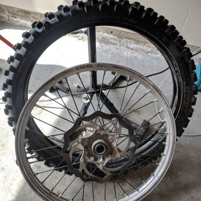 Finished tire off wheel