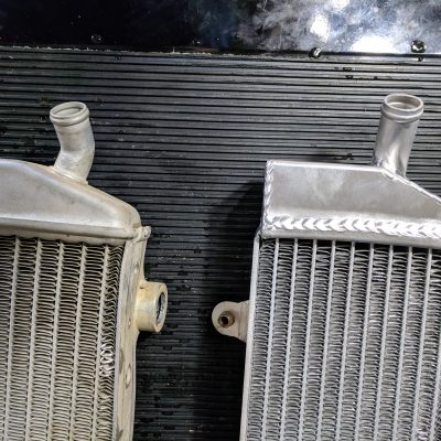 GPI Racing Radiators vs KTM stock bottom