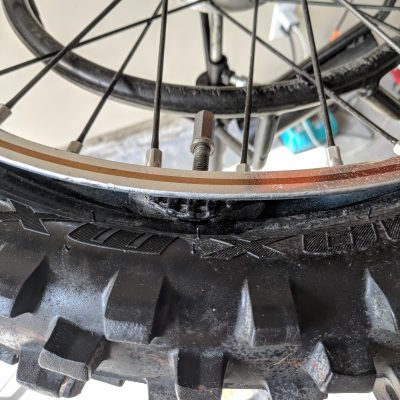 Rim lock inside tire