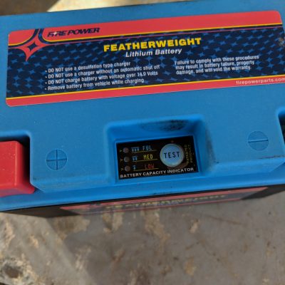 WPS Featherweight Lithium Battery Battery Capacity Indicator