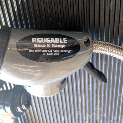 Reusable hose and gauge