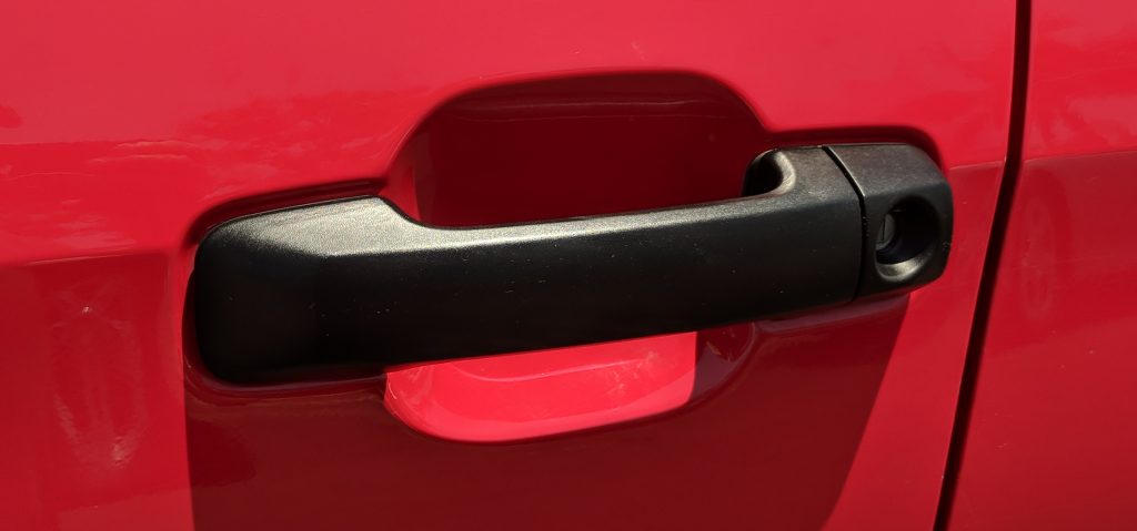 Door Handle Black Plastic Restorer After