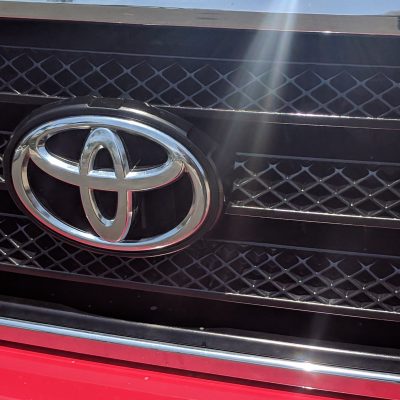 Front Grill Black Plastic Restorer After