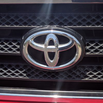 Front Grill Black Plastic Restorer Before