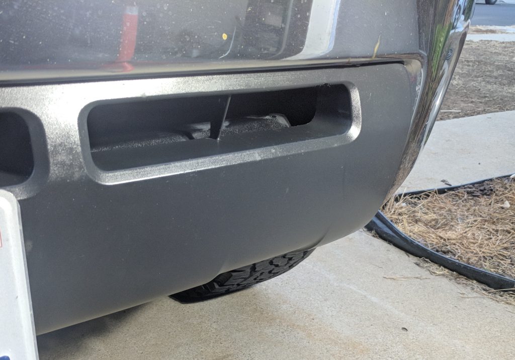 Lower Bumper Black Plastic Restorer After