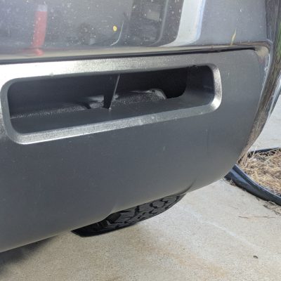 Lower Bumper Black Plastic Restorer After