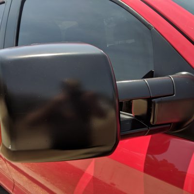 Side View Mirror Black Plastic Restorer After