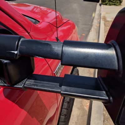 Side View Mirror Slide Out Black Plastic Restorer