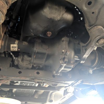 Toyota 4Runner Oil Change Oil Drain Bolt Installed