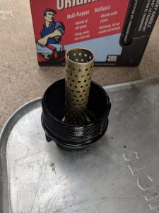 Toyota Tundra 5.7 Oil Change Oil Filter Removed