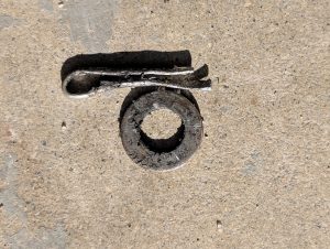 Foot Peg Pin Washer and Cotter Pin KTM 450 SXF