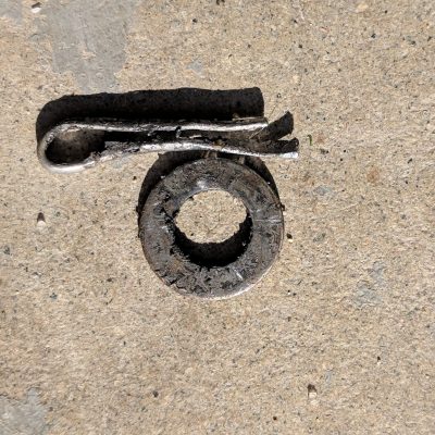 Foot Peg Pin Washer and Cotter Pin KTM 450 SXF