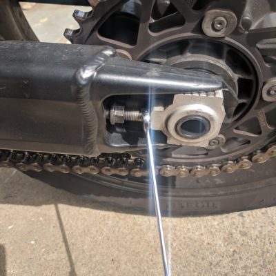 Motorcycle Chain Adjustment Adjustment Screw