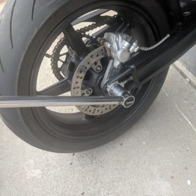Motorcycle Chain Adjustment Axle Nut Removal
