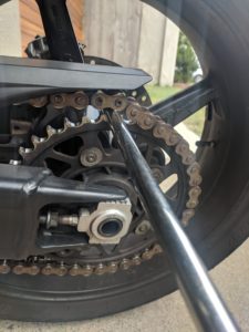 Motorcycle Chain Adjustment Chain Slack