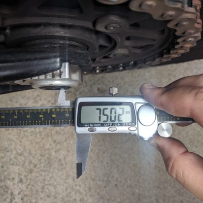 Motorcycle Chain Adjustment Left Side Adjustment