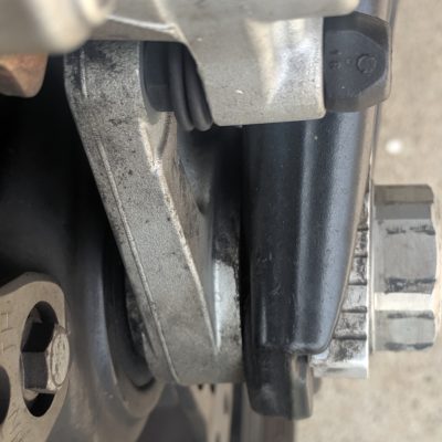 Motorcycle Chain Adjustment Right Axle Block