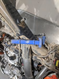 KTM 250 Spark Plug Boot Removed