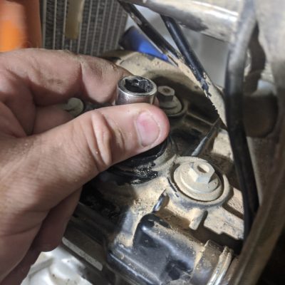 KTM 250 Spark Plug Hand Tighten