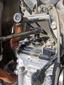 KTM 250 Spark Plug Removal