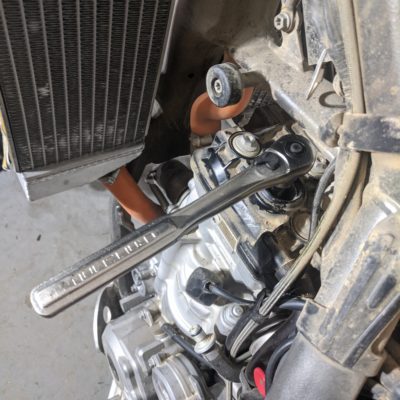 KTM 250 Spark Plug Wrench Tighten